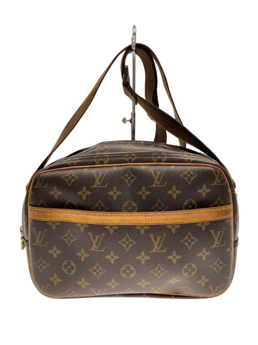 LOUIS VUITTON Reporter Monogram Canvas Brown interior